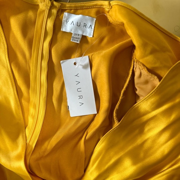 YAURA tawa dress in yellow NWT size UK 6 - Picture 7 of 7